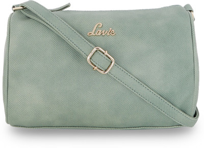 

Lavie Women Evening/Party Green Leatherette Sling Bag