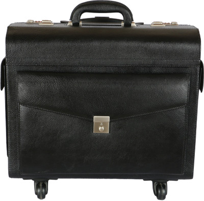 C Comfort Genuine Leather 18 Small Travel Bag - Small(Black)