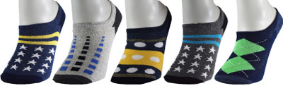 HICODE Men & Women Graphic Print Low Cut(Pack of 5)