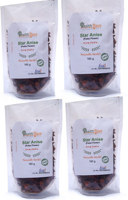 

Healthllave Naturally Grown Organic Star Anise (Pulao Flower) from Organic Indian Farms I Delicious Star-Shaped Spice with Strong Aroma and Flavour(4 x 160 g)