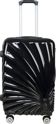 

3G 8019 COMBAT Series Polycarbonate 24inch / 65cms Hard sideded Luggage Trolley Suitcase (Black) Check-in Luggage -  inch(Black
