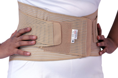 

AEPITO LUMBO SACRAL BELT WITH DOUBLE SUPPORT(ELAST(MONAFILAMENT) Back & Abdomen Support (XXL, Beige)