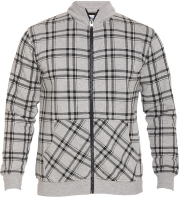 SHAUN Full Sleeve Checkered Men Sweatshirt