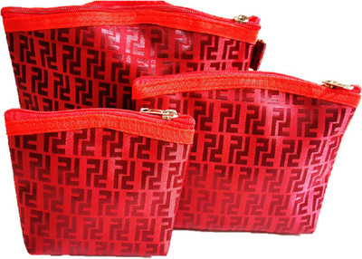 

FORE TREND Cosmetic Pouch(Red), Maroon
