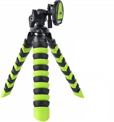 

yantralay 12 inch Flexible Tripod With Quick Release Plate, Mobile Holder And Rotating Ball Head For DSLR, Action Cameras & Smartphones Tripod(Green, Supports Up to 2000 g)