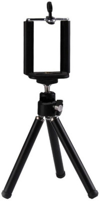 

PSYCHE Premium Quality Extendable Metal Mini Tripod with Phone Holder Bracket Tripod(Black, Supports Up to 1200 g)