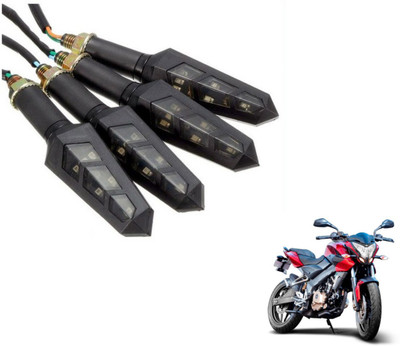 MOCKHE Front, Rear LED Indicator Light for Bajaj Pulsar 200NS(Yellow)