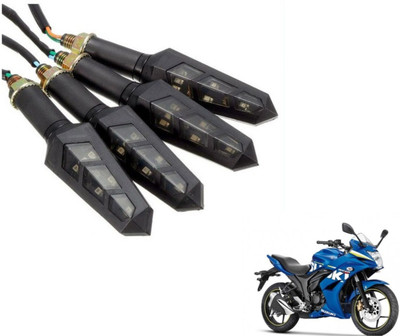 MOCKHE Front, Rear LED Indicator Light for Suzuki Gixxer SF(Yellow)