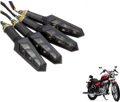 MOCKHE Front, Rear LED Indicator Light for Royal Enfield Thunder Bird 500(Yellow)