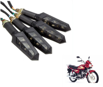 MOCKHE Front, Rear LED Indicator Light for Hero Splendor(Yellow)