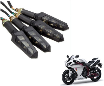 MOCKHE Front, Rear LED Indicator Light for Yamaha R1(Yellow)