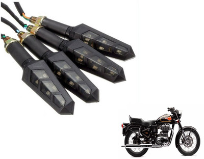 MOCKHE Front, Rear LED Indicator Light for Royal Enfield 500(Yellow)
