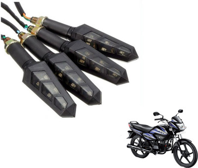 MOCKHE Front, Rear LED Indicator Light for Hero Splendor NXG(Yellow)