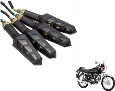 MOCKHE Front, Rear LED Indicator Light for Hero Splendor pro classic(Yellow)