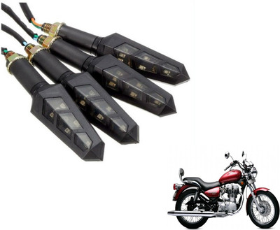MOCKHE Front, Rear LED Indicator Light for Royal Enfield Electra Twin Spark(Yellow)