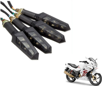 MOCKHE Front, Rear LED Indicator Light for Hero Karizma ZMR(Yellow)