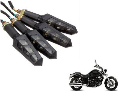 MOCKHE Front, Rear LED Indicator Light for Hyosung Aquila Pro 650(Yellow)