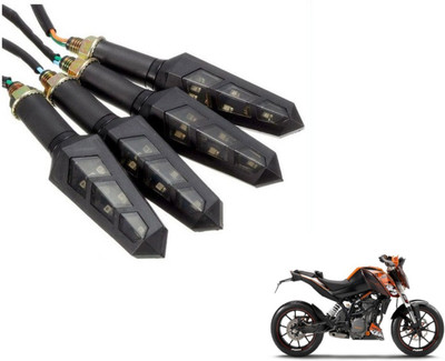 MOCKHE Front, Rear LED Indicator Light for KTM Duke 200(Yellow)