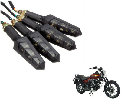 MOCKHE Front, Rear LED Indicator Light for Bajaj Avenger 150(Yellow)