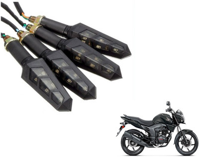 MOCKHE Front, Rear LED Indicator Light for Honda CB Trigger(Yellow)