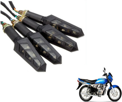 MOCKHE Front, Rear LED Indicator Light for Bajaj(Yellow)