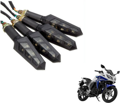 MOCKHE Front, Rear LED Indicator Light for Yamaha Fazzer Fi(Yellow)
