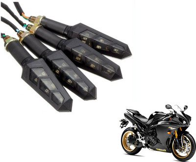 MOCKHE Front, Rear LED Indicator Light for Yamaha YZF R1(Yellow)