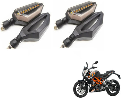MOCKHE Front, Rear LED Indicator Light for KTM Duke 390(White, Yellow)