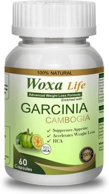 

woxa life 100% natural and herbal Garcinia Cambogia extract contains 70% HCA- 60 Capsules(60 No)