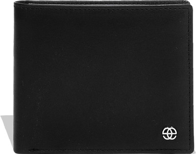 

Eske Men Casual Black Genuine Leather Wallet(6 Card Slots), Black & red