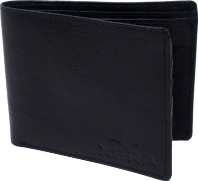 

XPRA Men Black Genuine Leather Wallet(5 Card Slots)