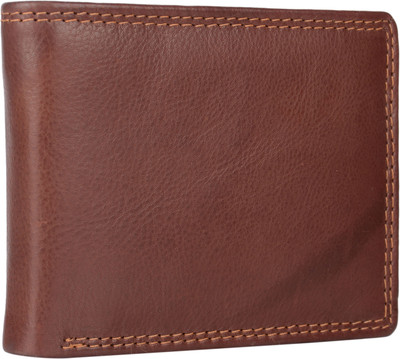 

LEATHERSTILE Boys Formal Brown Genuine Leather Wallet(11 Card Slots), Dark brown