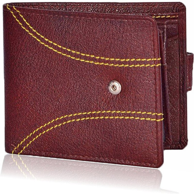 

Adam Zac Men Brown Genuine Leather Wallet(7 Card Slots)