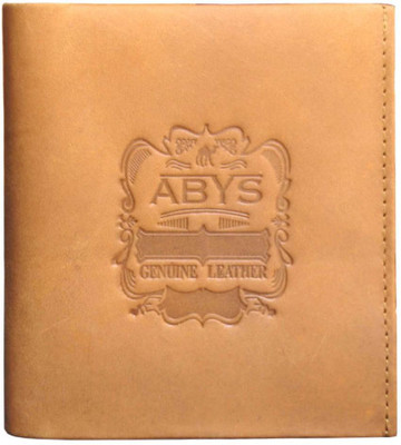 

ABYS Men Casual Tan Genuine Leather Wrist Wallet(10 Card Slots)