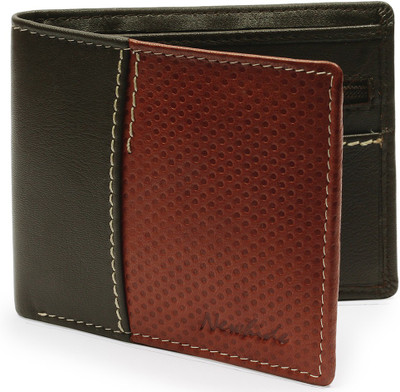 

Newhide Men Casual Brown, Green Genuine Leather Wallet(6 Card Slots)