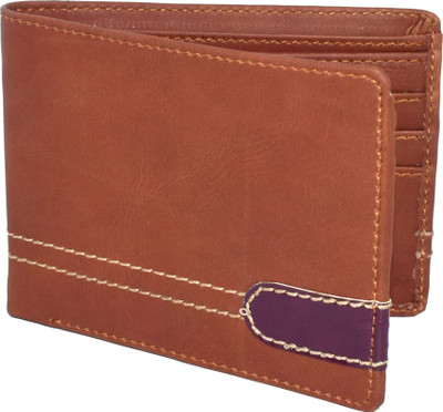 

Xpra Men Tan Genuine Leather Wallet(8 Card Slots)