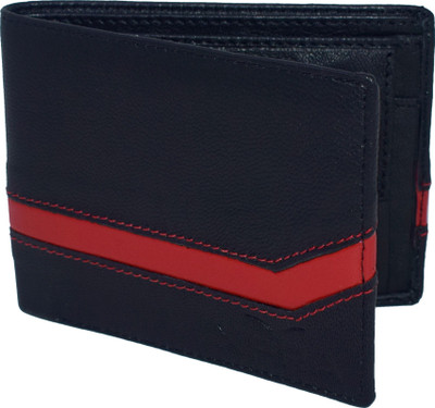 

Xpra Men Black Genuine Leather Wallet(9 Card Slots)