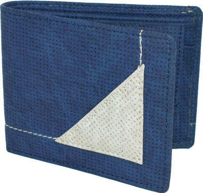 

XPRA Men Blue Genuine Leather Wallet(7 Card Slots)