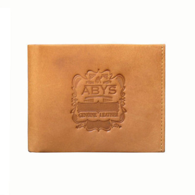 

ABYS Men Casual Tan Genuine Leather Wallet(7 Card Slots)