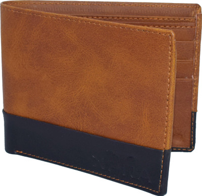 

XPRA Men Brown Genuine Leather Wallet(9 Card Slots), Tan