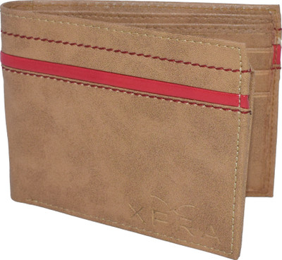 

XPRA Men Tan Genuine Leather Wallet(12 Card Slots)