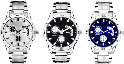 

PMAX PM-426,428,429 SILVER NEW STYLISH FOR Watch - For Men