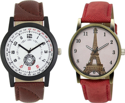 

Shocknshop LR11_230 Designer Analog Chain Strap Couple Watch - For Men & Women