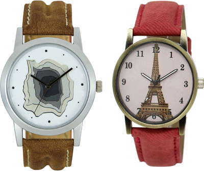 

Shocknshop LR09_230 Designer Analog Chain Strap Couple Watch - For Men & Women