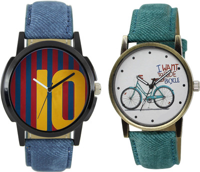 

Shocknshop LR10_229 Designer Analog Chain Strap Couple Watch - For Men & Women