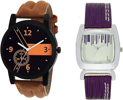 

Shocknshop LR01_207 Designer Analog Chain Strap Couple Watch - For Men & Women