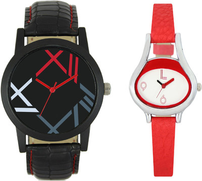 

Shocknshop LR12_206 Designer Analog Chain Strap Couple Watch - For Men & Women