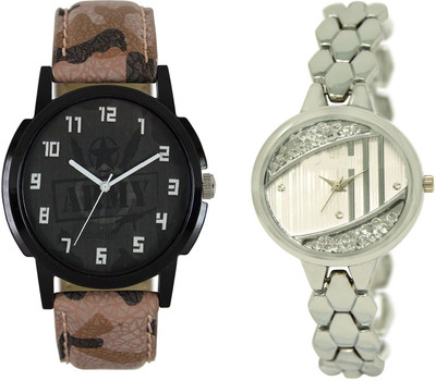 

Shocknshop LR03_223 Designer Analog Chain Strap Couple Watch - For Men & Women