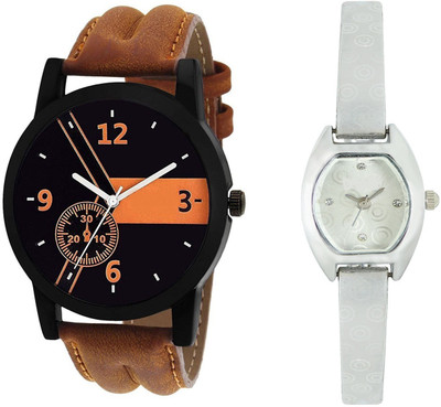 

Shocknshop LR01_219 Designer Analog Chain Strap Couple Watch - For Men & Women