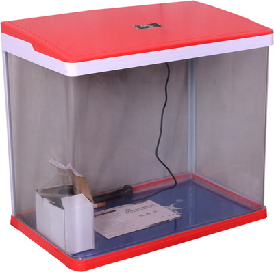 

Aquapetzworld Sea Star HX-490F(Red&White) Touch Light Multicolor Changeable(56 L)-Red&White Rectangle Aquarium Tank(56)